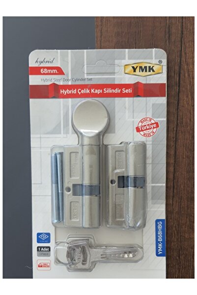 ESBH YMK 68 mm Hybrid Çelik Kapı Kilidi Silindir Barel 2’li Set Yüksek Güvenl...