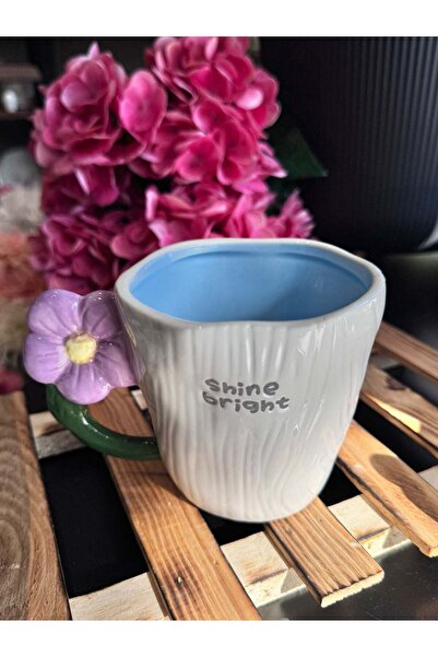 şirineşyalarım Purple Flower Collection Mug - 435 ml / 1 Piece