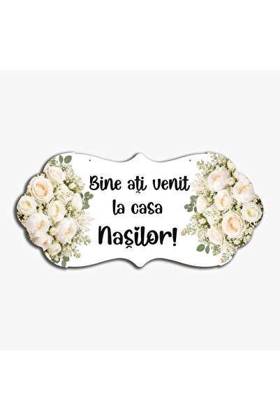 OEM Pancarte " Bine ați venit la Casa Nașilor!", 67x31 cm