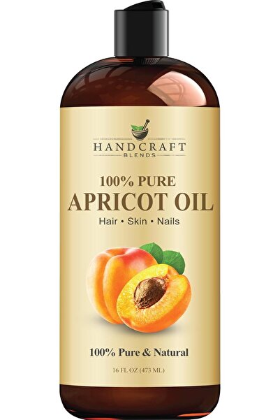 handcraft Blends زيت نواة المشمش النقي 100% - عبوة ضخمة 16 أونصة - طبيعي بالك...