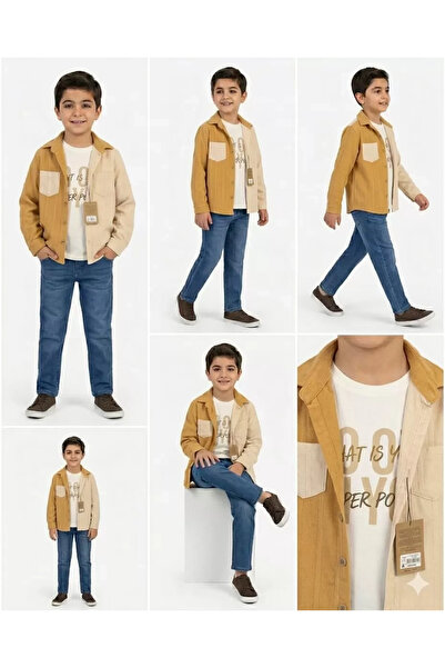 DMR Elegance 6-11 years old linen shirt 3 piece children's set