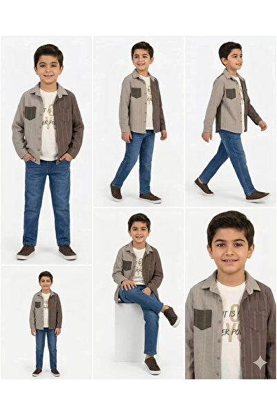 DMR Elegance 6-11 years old linen shirt 3 piece children's set