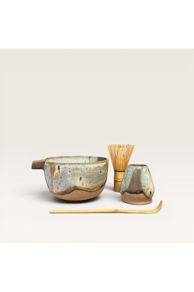 My Matcha Bowl El Yapımı Seramik Matcha Seti ( 2 Parça )