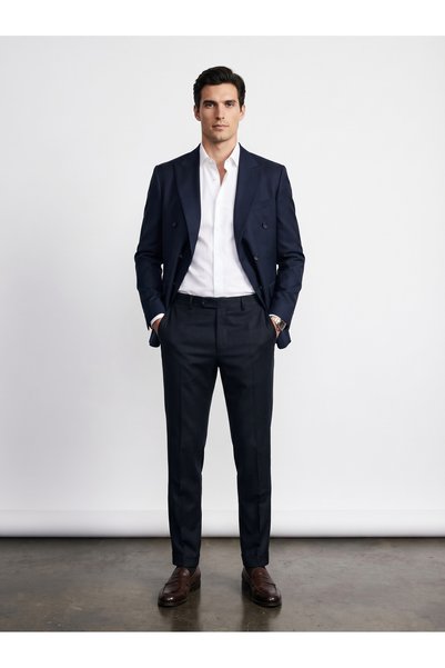 BASEL.CO Slim Fit Premium Quality Double-Breasted Blazer Jacket
