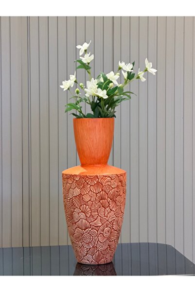 BOHEM DESENLİ DEKOR VAZO 43 CM