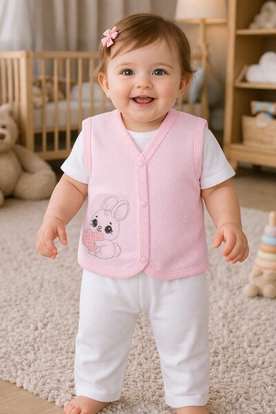 Baby Shez 100% Organic Cotton Newborn Baby Girl and Boy Vest Seasonal 3-6 6-9...