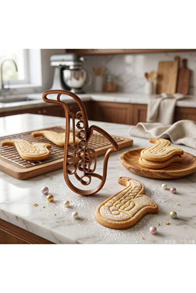 EGATOPTAN Saxophone Figured Dough Shaper Cookie Mold Play Dough Mold 7 5 cm
