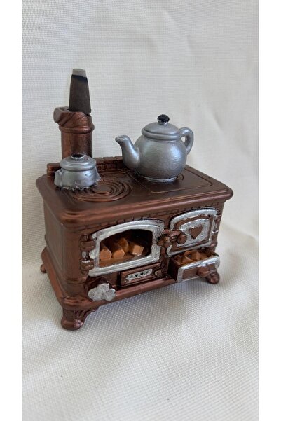 ozlora home Nostaljik Kuzine Tütsülük – Dekoratif Mini Soba Obje