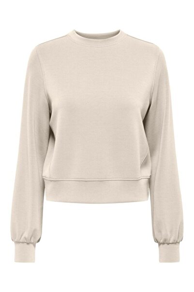 ONLY ONLMAYA L/S MODAL O-NECK JRS Γυναικεία Γκρι Μπλούζα - 15369155