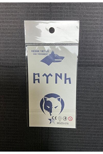 Tattoo Geçici Dövme (M)- Göktürk Sembolleri Türkçülük Orta Boy 1 Ay Kalıcı Ge...