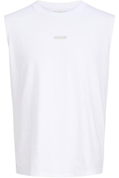 Jack & Jones JACK &JONES Αμάνικο μπλουζάκι με σχέδιο Club - 12295023-Λευκό Λα...