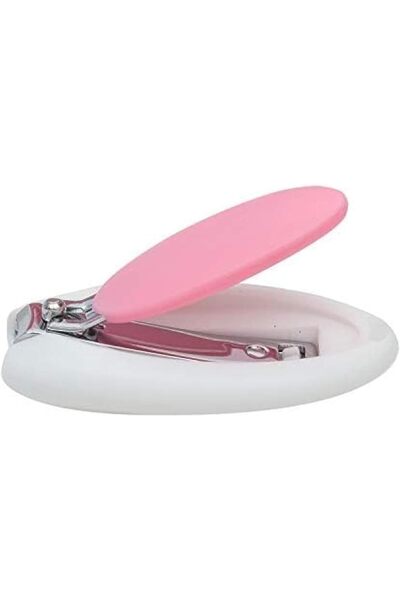 LuQu Egg-shaped nail clippers for children - pink color - two pieces