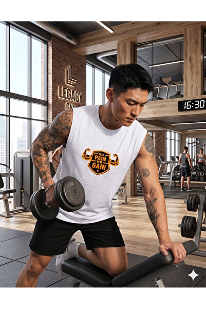 FAVORİST Tricou No Pain No Gain Star cu mânecă scurtă
