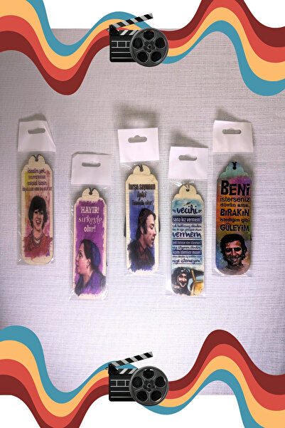 Yaman Hediyelik Retro Model Ahşap Kitap Ayracı – UV Baskılı, Püsküllü, Poşetl...