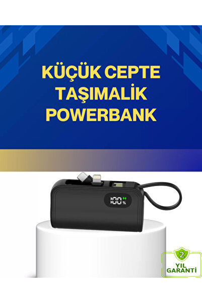 FTA TİCARET LED Göstergeli 2000mAh Cep Tipi Hızlı Şarj Powerbank