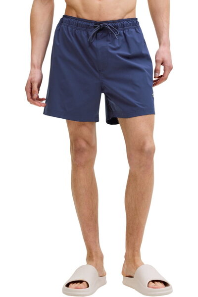 Jack & Jones JACK &JONES Maui Tropic Solid SN κοντό - 12291385-Ναυτικό Μπλε Σ...