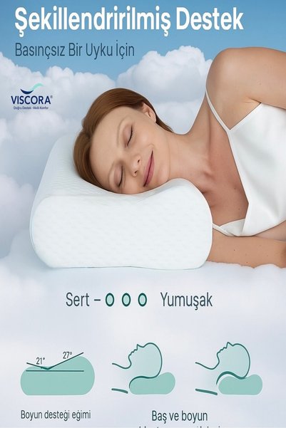 VISCORA Smart Visco Foam Pillow – Ergonomic Head and Spine Support