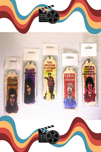 Yaman Hediyelik Retro Model Ahşap Kitap Ayracı – UV Baskılı, Püsküllü, Poşetl...