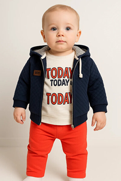 Veraura Lifestyle Baby Boy Today Printed Raincoat Set of 3