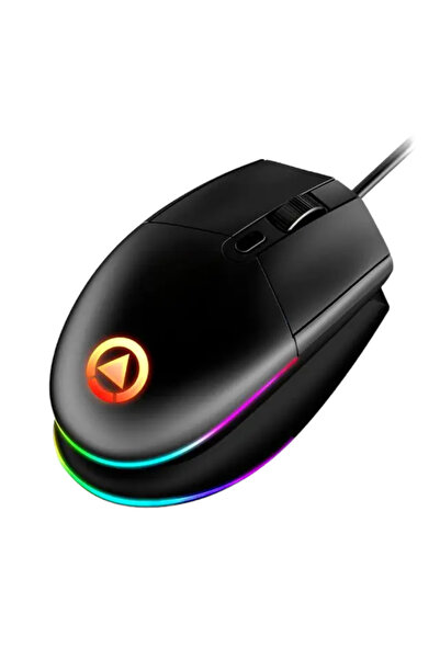 ELMHURST Mouse de gaming cu fir, RGB cu iluminare ambientală multicoloră, des...