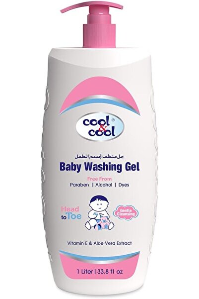 COOL & COOL Baby Washing Gel- 1 Liter - Head to Toe Baby Bath, Dye Free,Tear ...