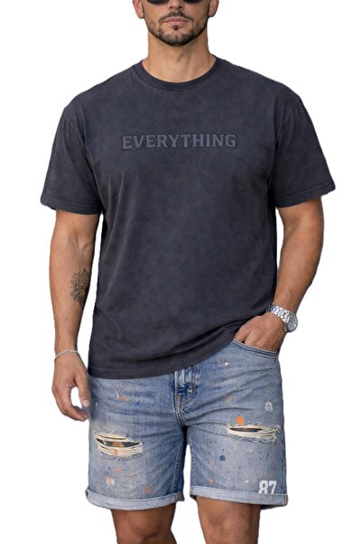 Casa Shop Tricou bărbătesc bleumarin, croială regulară, EVERYTHING, Casa Shop...