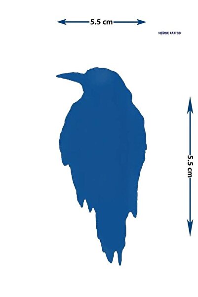 Tattoo Geçici Dövme (S)- Karga Minimal Son Yaz Akgün 1 Ay Kalıcı Geçici Dövme