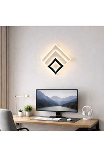 janalightings ابليك حائط ليد - Halo Square بتصميم هندسي مضيء