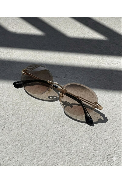 PİYESBOUTİQUE Unisex Women's and Men's Metal Uv400 Protected Oval Round Sungl...