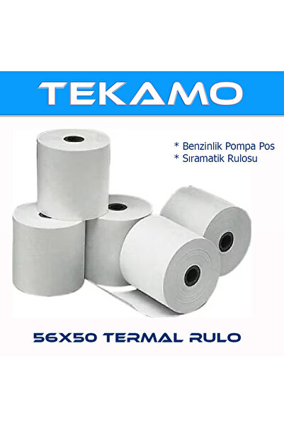 Tekamo 56x50 Pompa Yazarkasa Termal Pos Rulosu 10 Adet