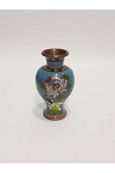 Hasyılmaz Antique Cloisonne Mini Vase 13cm 004