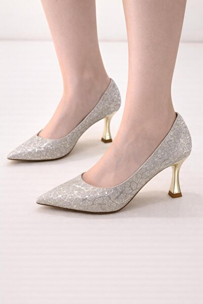 TRENDYSHOSE 6772 حذاء نسائي بكعب رفيع ومريح ولامع