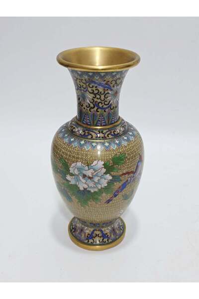 Hasyılmaz Antique Cloisonne Mini Vase 26cm 015