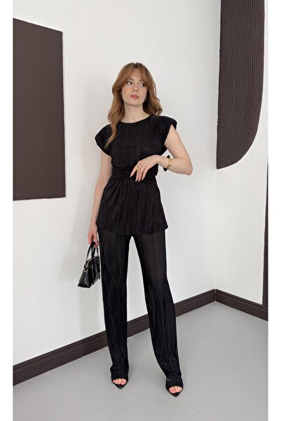 verabelle Πλισέ σατέν μπλούζα με λεπτομέρεια δεσίματος, με επένδυση και επωμί...