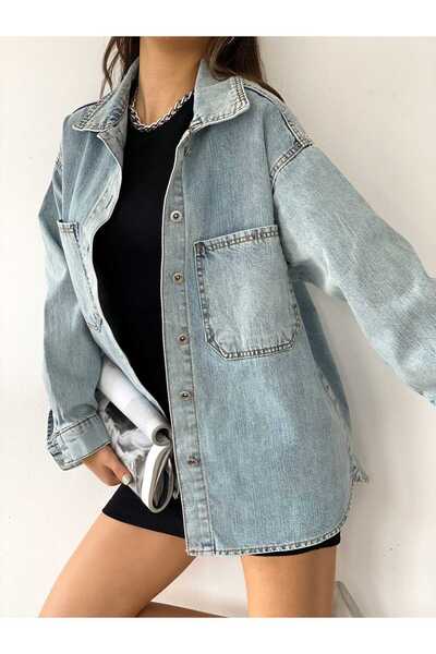 PERESAY Oversize Uzun Kollu Kot Ceket