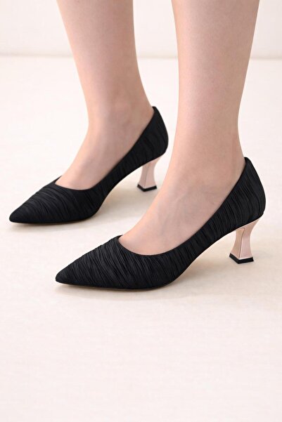 TRENDYSHOSE 05358 حذاء نسائي بكعب مريح من الساتان