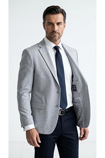 Plus Scorpion Men's Slim Fit Classic Jacket Textured Fabric Modern Cut