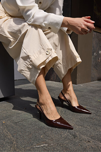 ANGELİNA JONES PALERZO ΓΥΝΑΙΚΕΙΑ ΚΑΦΕ ΔΕΡΜΑΤΙΝΑ ΠΑΠΟΥΤΣΙΑ ΜΕ ΤΑΚΟΥΝΙ ΚΑΙ ΛΟΥΡ...