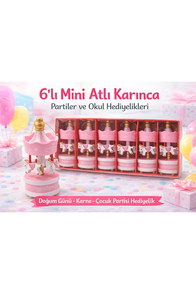 KAR TANESİ 6’lı Mini Atlı Karınca Oyuncak | Okul Karne Hediyesi Doğum Günü Pa...
