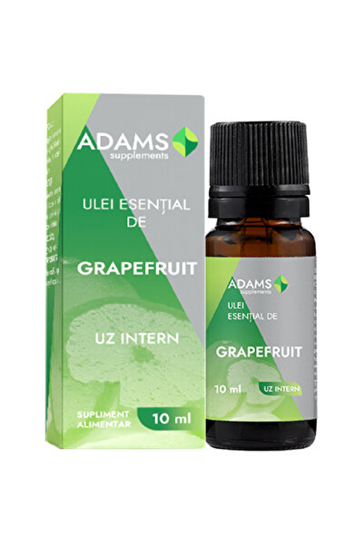 Adams Supplements Ulei esential de Grapefruit, uz intern, 10ml,