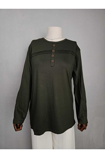 Nacar Moda Women's Lycra Mid-Age and Above Four Seasons Mother's Combed Cotto...