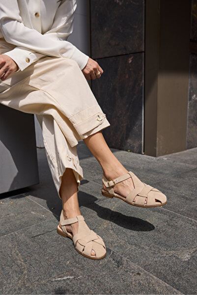 ANGELİNA JONES ZAFFO ΓΥΝΑΙΚΕΙΑ ΜΠΕΖ ΣΑΝΔΑΛΙΑ ΜΠΑΜΠΕΤΑΣ ΑΠΟ ΓΝΗΣΙΟ ΔΕΡΜΑ ΣΟΥΕΤ