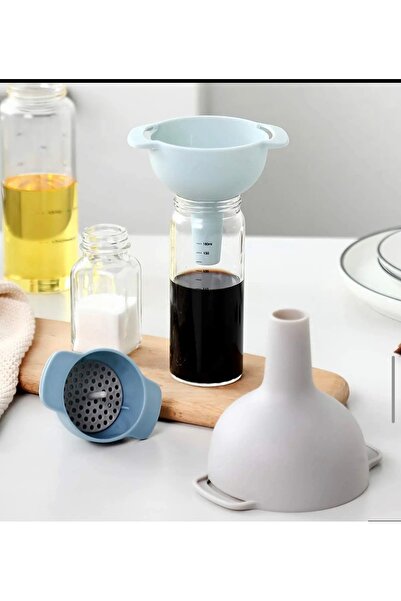 Awanimas Fiori Practical 4-Piece Funnel Set: 3 Size Funnels and 1 Strainer - ...