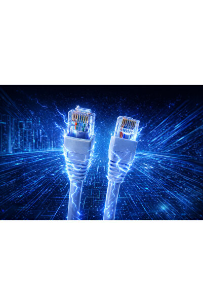 GABBLE 50 cm CAT6 Ethernet Kablosu Tak Çalıştır Hazır Uçlu