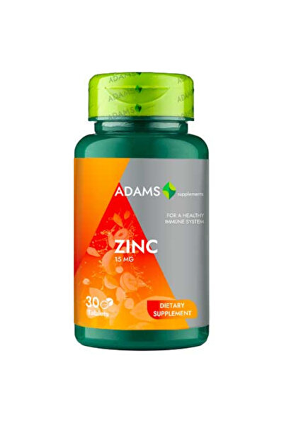 Adams Supplements Zinc 15mg, 30cps,