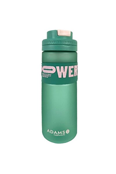 Adams Supplements Sticla apa plastic cu pai POWER, verde 820ml,