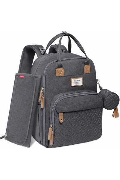 RUVALINO Diaper Bag Backpack, Neutral All-in-One Baby Bags for Boy Girl, Mult...