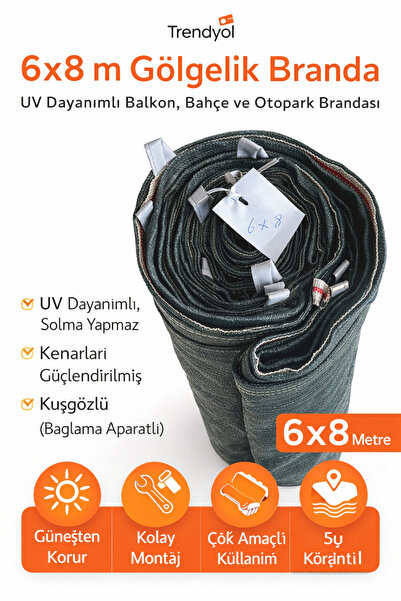 ars grup tente 6x8 m Gölgelik Branda | UV Dayanımlı Balkon, Bahçe ve Otopark ...