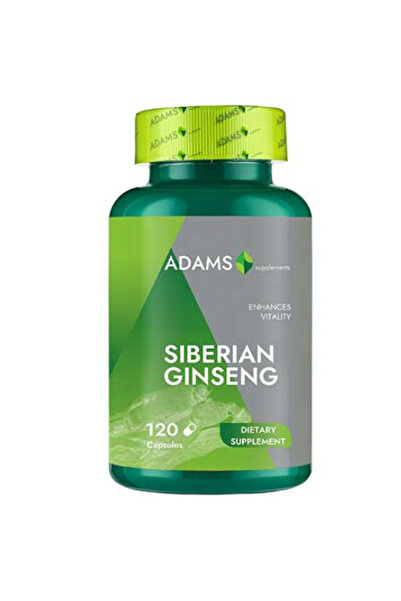Adams Supplements Ginseng Siberian 1000mg, 120cps