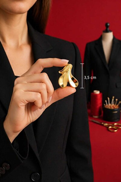 beyna aksesuar ÖZEL TASARIM 3,5 CM GOLD KAPLAMALI 1 PAKET 3 ADET